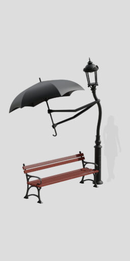 Detailed image of bench LA4/ST3/Parasol